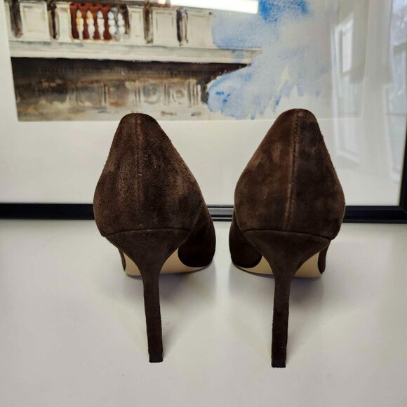 Arden Suede Pump by Banana Republic | 5.5 | Chocolate Brown Suede - Picture 6 of 10